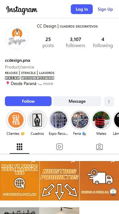 CC Design en Instagram