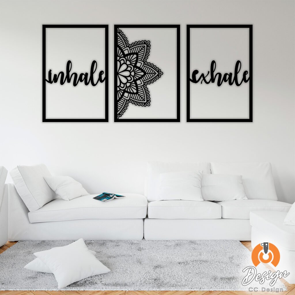 Triptico Inhale Exhale Mandala