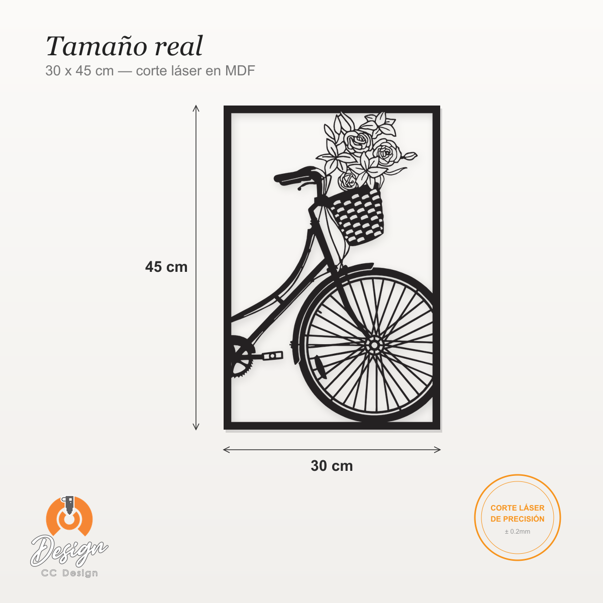 Bicicleta con Flores - Imagen 2