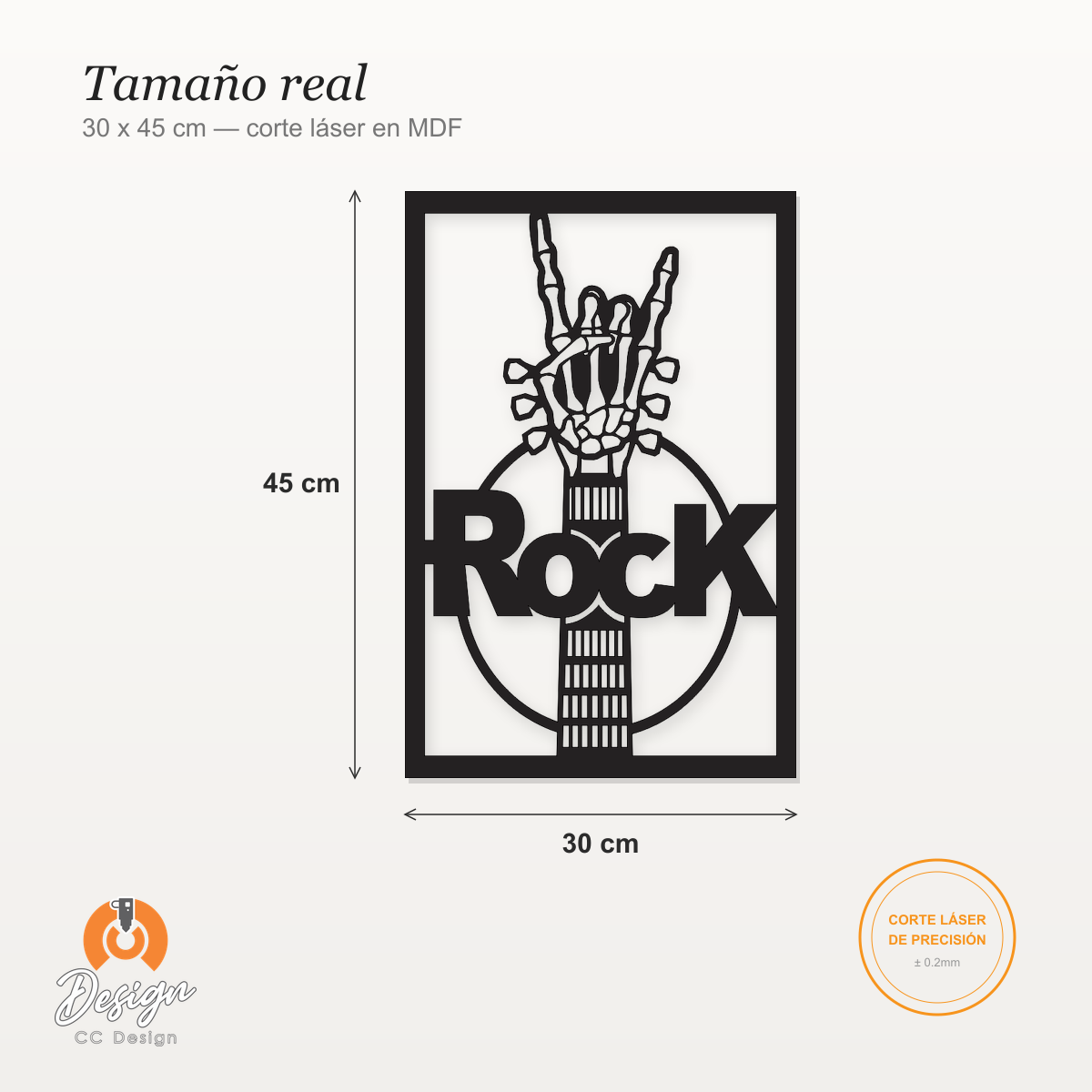 Rock Guitarra Huesos - Imagen 2